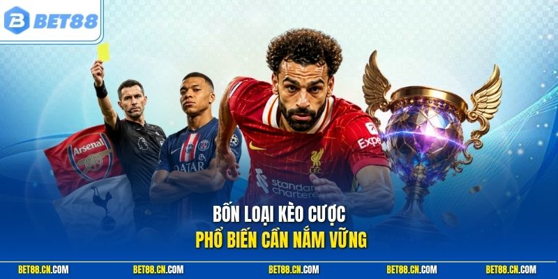 4 loại kèo thể thao phổ biến tại Bet88