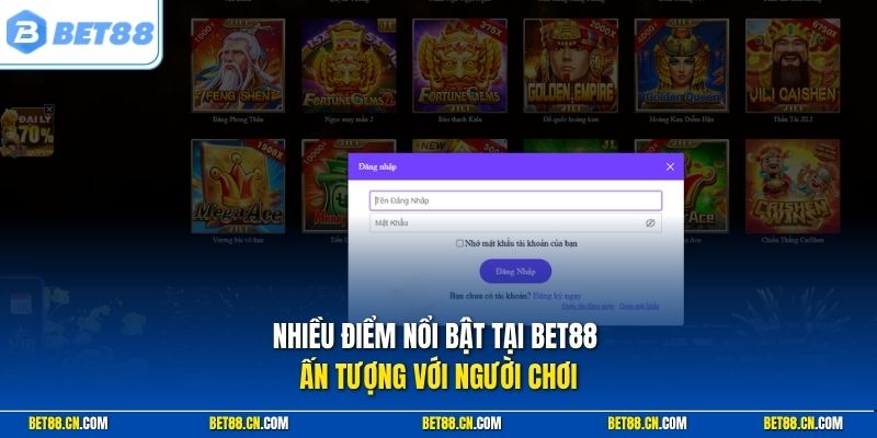 Bet88 – Link Vào Bet88 Chính Thức 2026, Không Bị Chặn 3 Nhiều điểm nổi bật tại Bet88 ấn tượng với người chơi